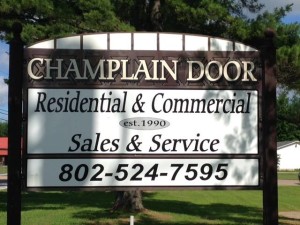 Champlain Door Systems signage