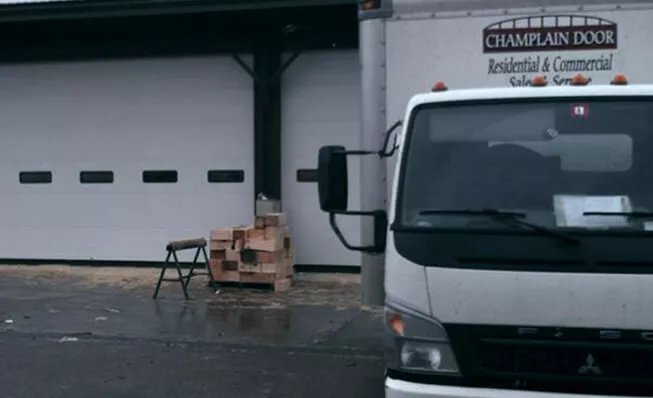 Commercial Garage Door and service truck